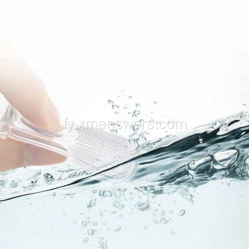 Feilich net-giftige skjinmeitsjen ark siliconen baby tandenborstel